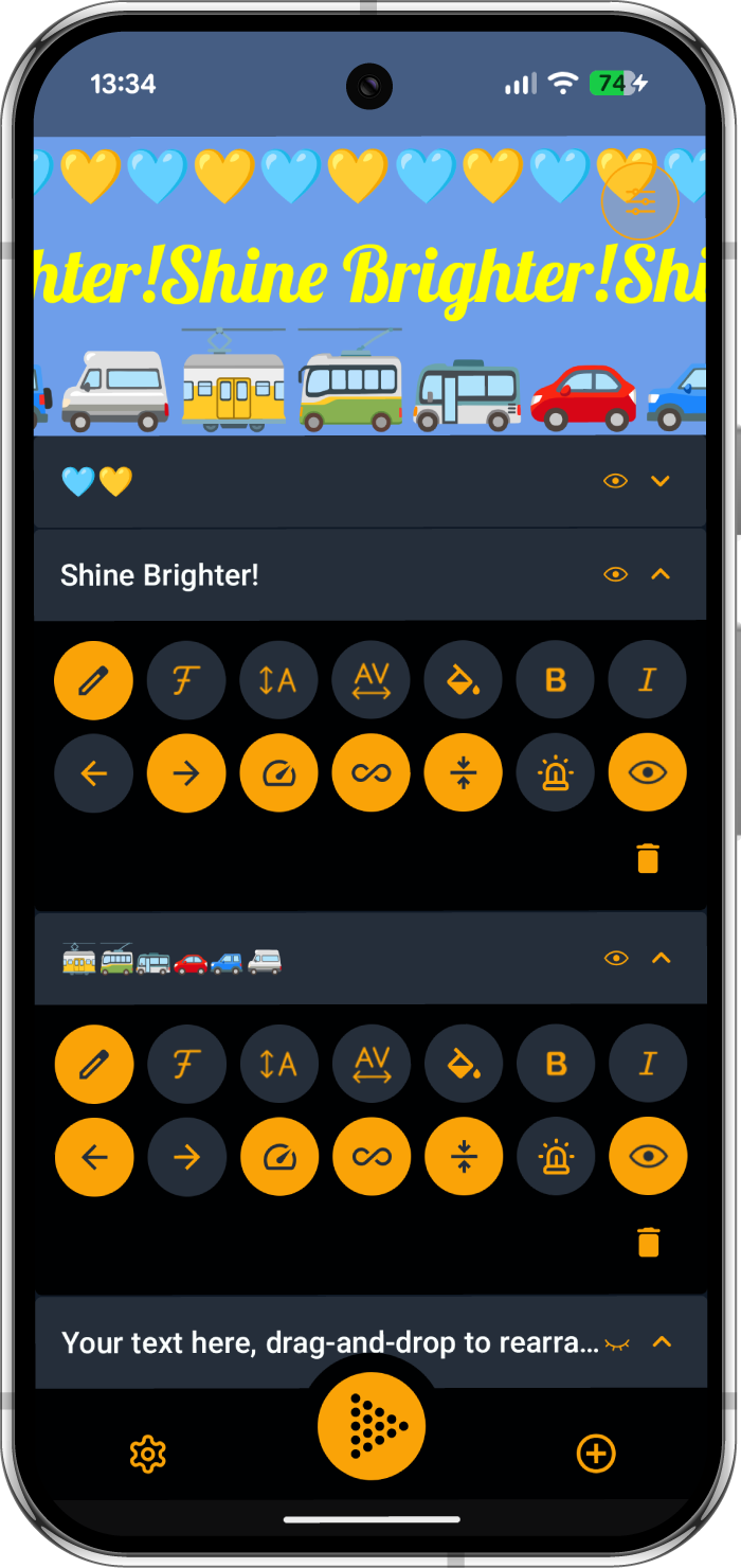 Multi-line LED Scroller Screenshot 1